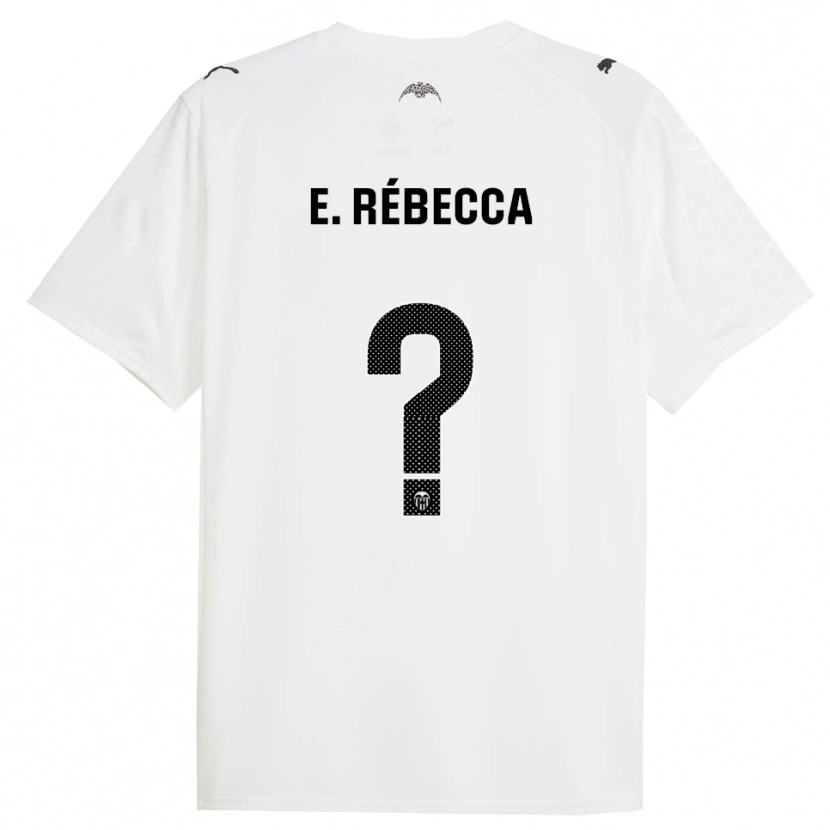 Danxen Mujer Camiseta Amon Rébecca Grâce Elloh #0 Blanco Negro 1ª Equipación 2025/26 La Camisa