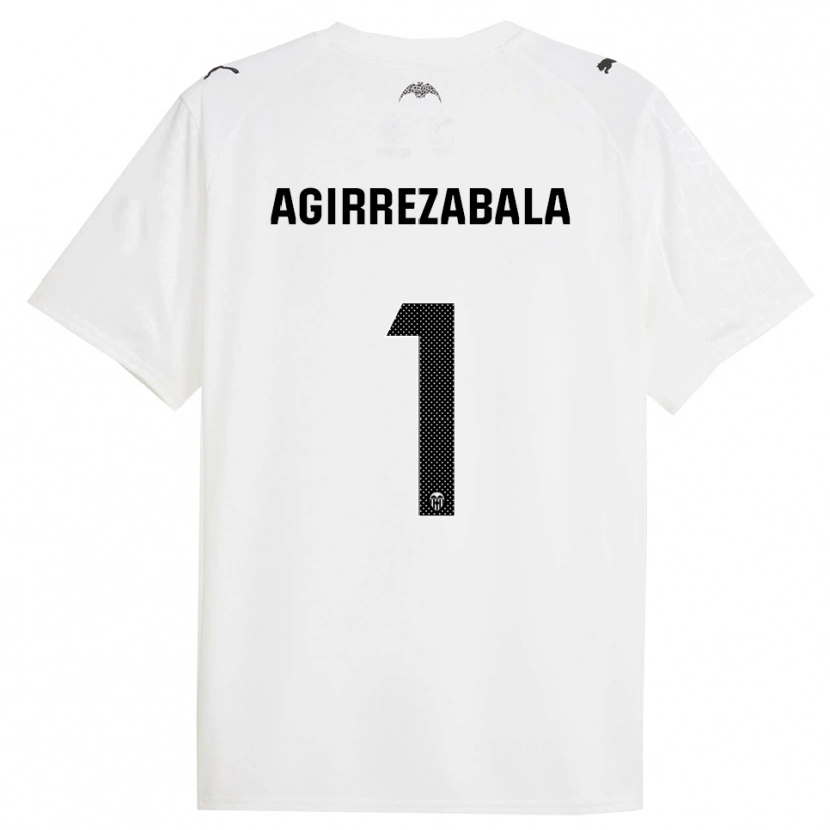 Danxen Mujer Camiseta Julen Agirrezabala #1 Blanco Negro 1ª Equipación 2025/26 La Camisa