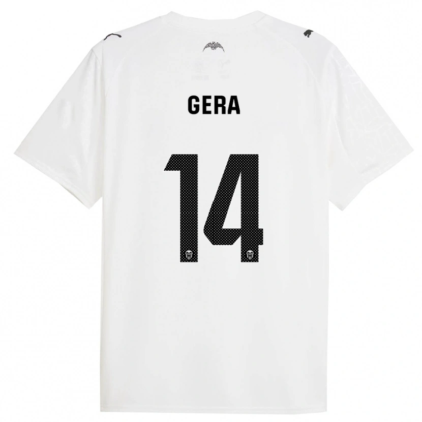 Danxen Mujer Camiseta Alin Gera #14 Blanco Negro 1ª Equipación 2025/26 La Camisa