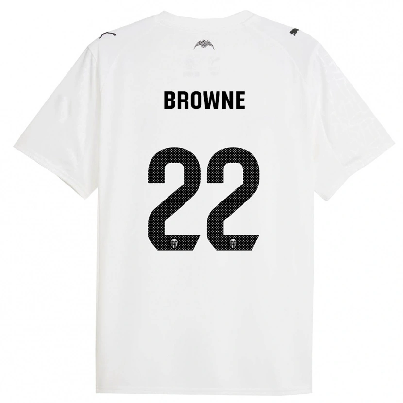 Danxen Mujer Camiseta Phoenetia Browne #22 Blanco Negro 1ª Equipación 2025/26 La Camisa
