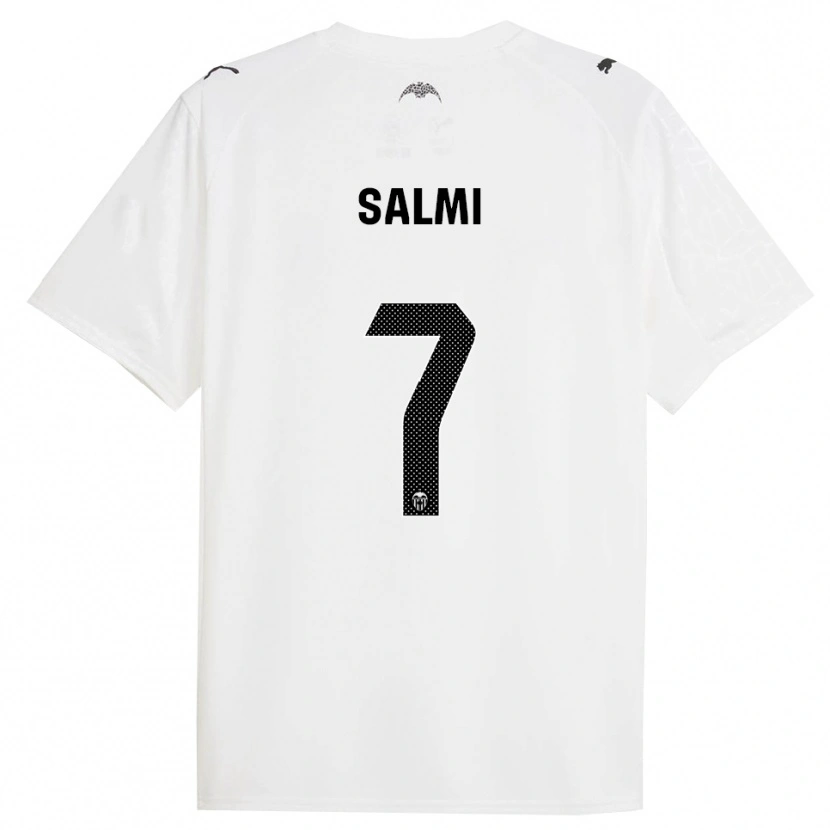 Danxen Mujer Camiseta Iina Salmi #7 Blanco Negro 1ª Equipación 2025/26 La Camisa