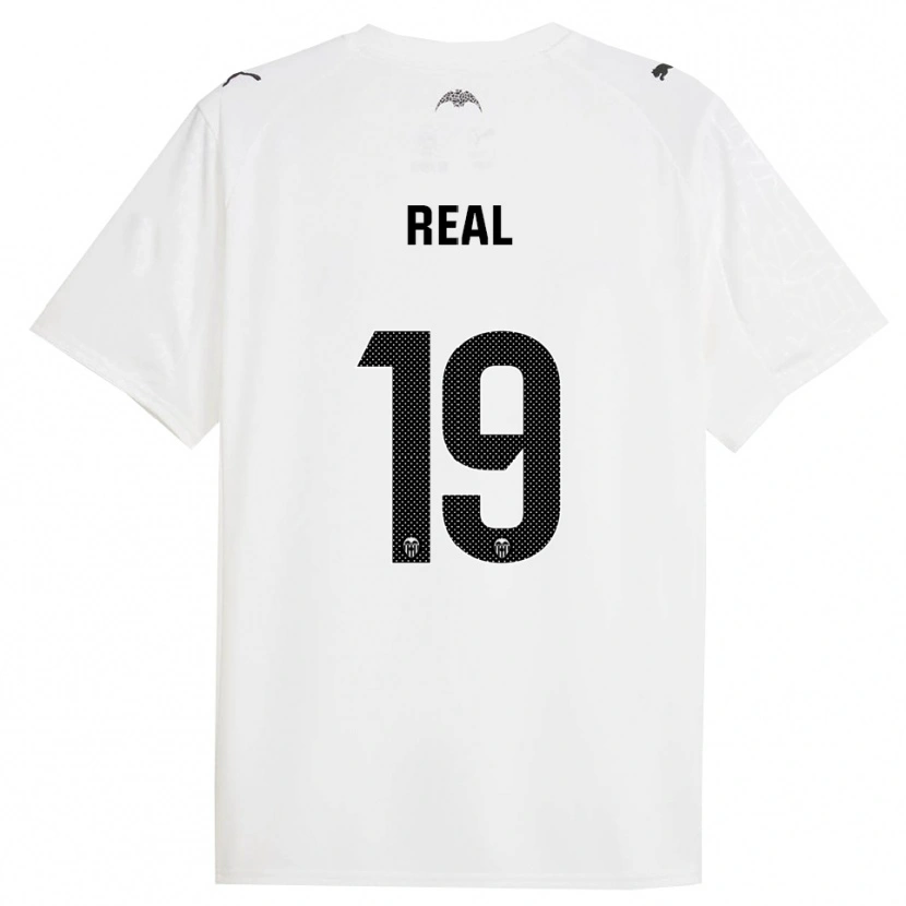 Danxen Mujer Camiseta Kerlly Real #19 Blanco Negro 1ª Equipación 2025/26 La Camisa