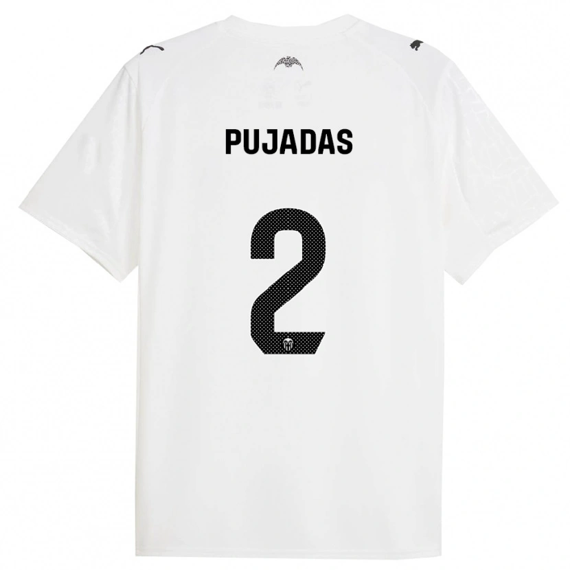 Danxen Mujer Camiseta Berta Pujadas #2 Blanco Negro 1ª Equipación 2025/26 La Camisa