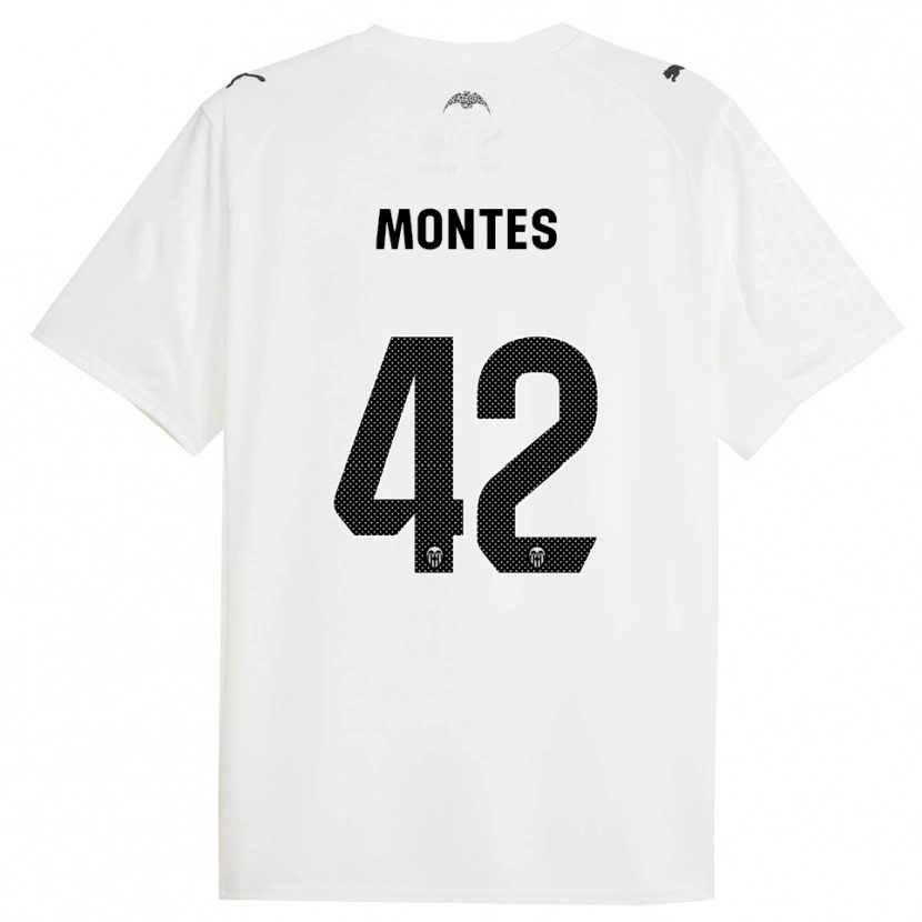 Danxen Mujer Camiseta Jan Montes #42 Blanco Negro 1ª Equipación 2025/26 La Camisa