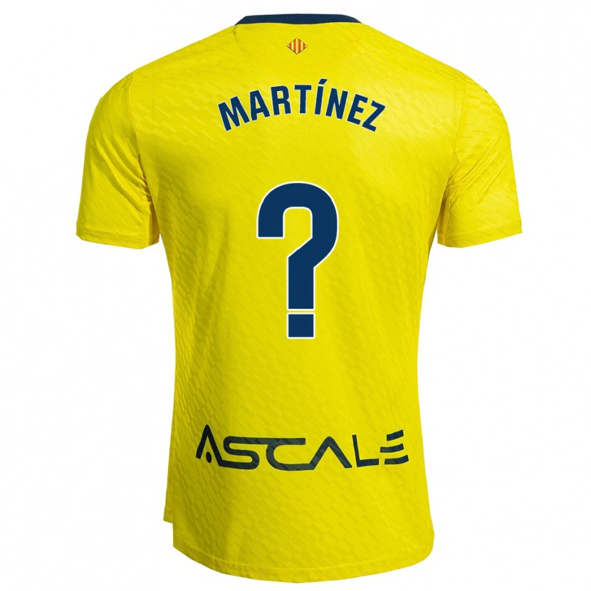 Danxen Mujer Camiseta Enric Martínez #0 Amarillo Marino 1ª Equipación 2025/26 La Camisa