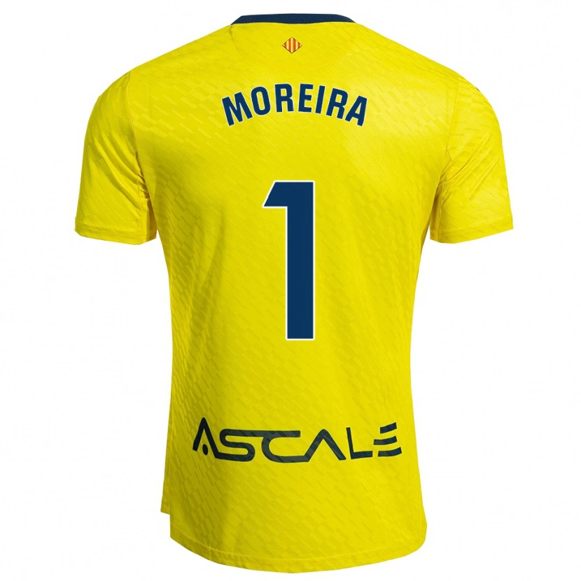 Danxen Mujer Camiseta Yago Moreira #1 Amarillo Marino 1ª Equipación 2025/26 La Camisa