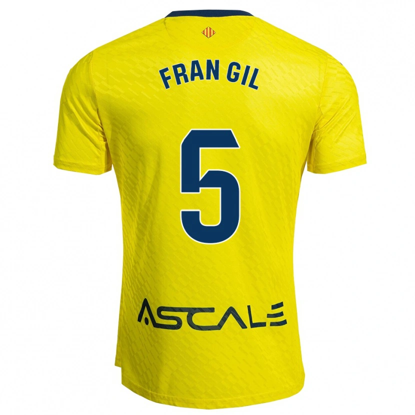 Danxen Mujer Camiseta Fran Gil #5 Amarillo Marino 1ª Equipación 2025/26 La Camisa