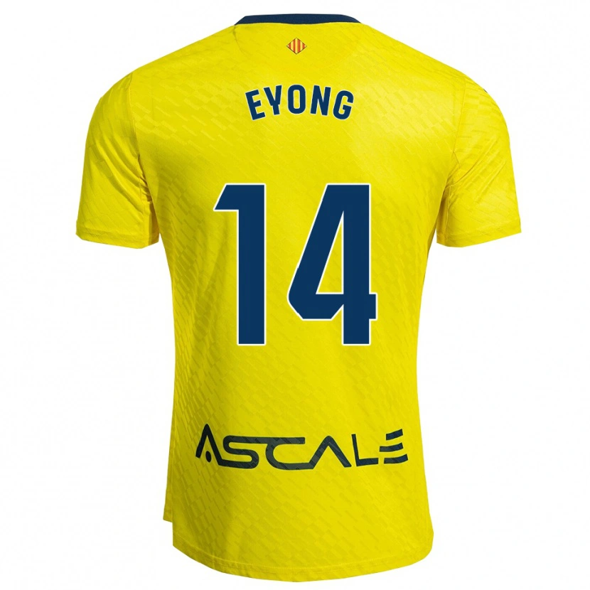 Danxen Mujer Camiseta Etta Eyong #14 Amarillo Marino 1ª Equipación 2025/26 La Camisa