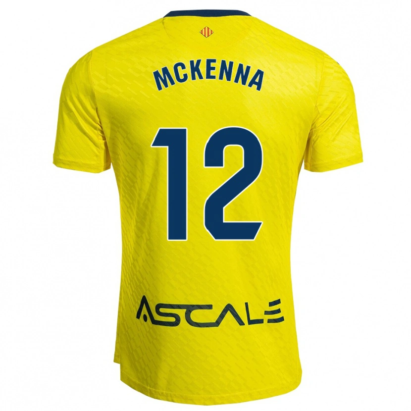 Danxen Mujer Camiseta Kayla Mckenna #12 Amarillo Marino 1ª Equipación 2025/26 La Camisa