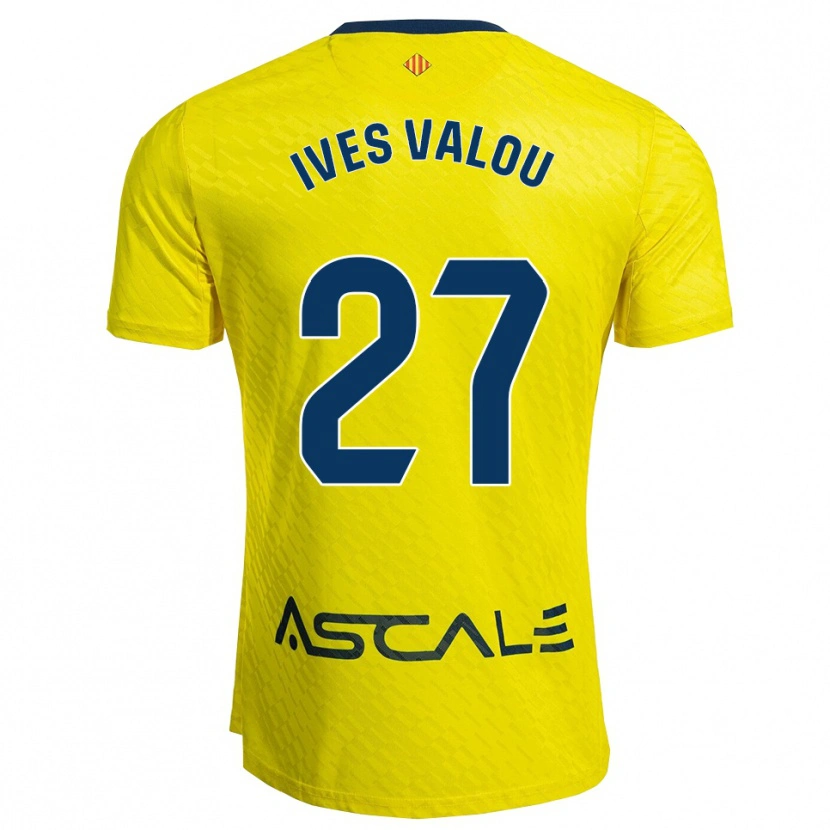 Danxen Mujer Camiseta Jean Ives Valou #27 Amarillo Marino 1ª Equipación 2025/26 La Camisa