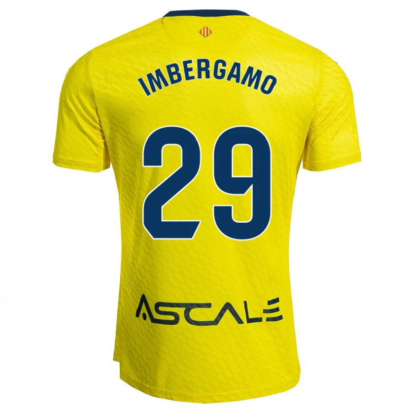 Danxen Mujer Camiseta Mar Imbergamo #29 Amarillo Marino 1ª Equipación 2025/26 La Camisa
