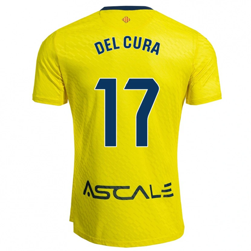 Danxen Mujer Camiseta Unax Del Cura #17 Amarillo Marino 1ª Equipación 2025/26 La Camisa