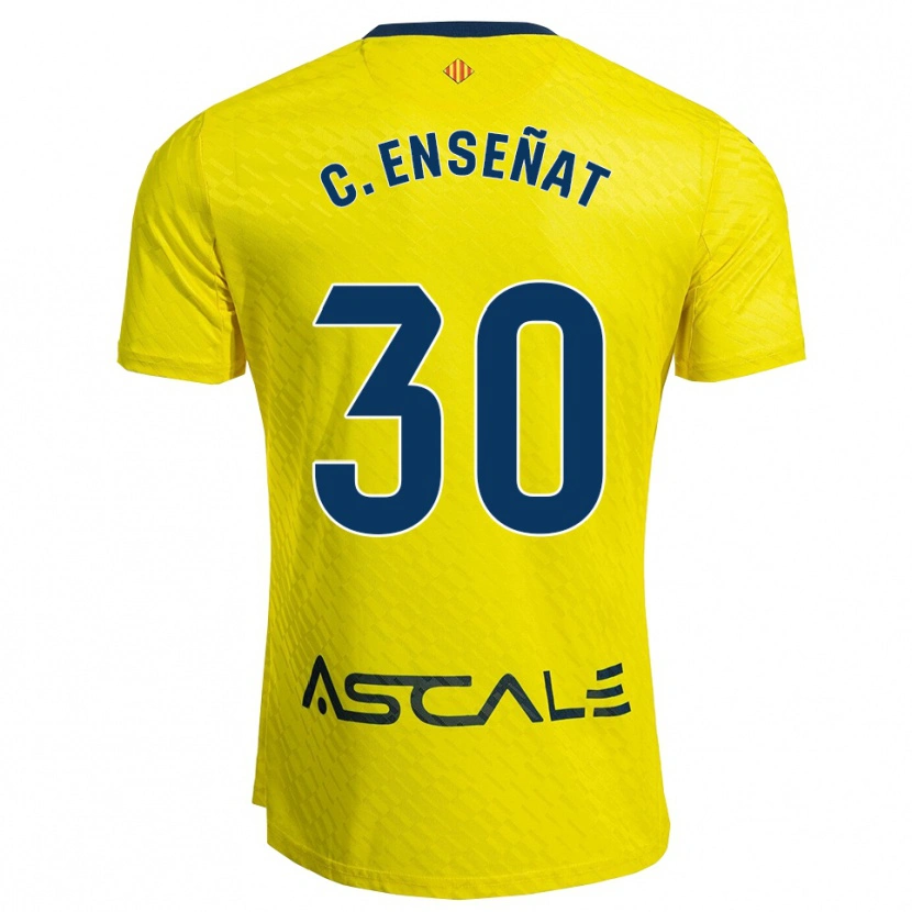 Danxen Mujer Camiseta Claudia Enseñat Galindo #30 Amarillo Marino 1ª Equipación 2025/26 La Camisa