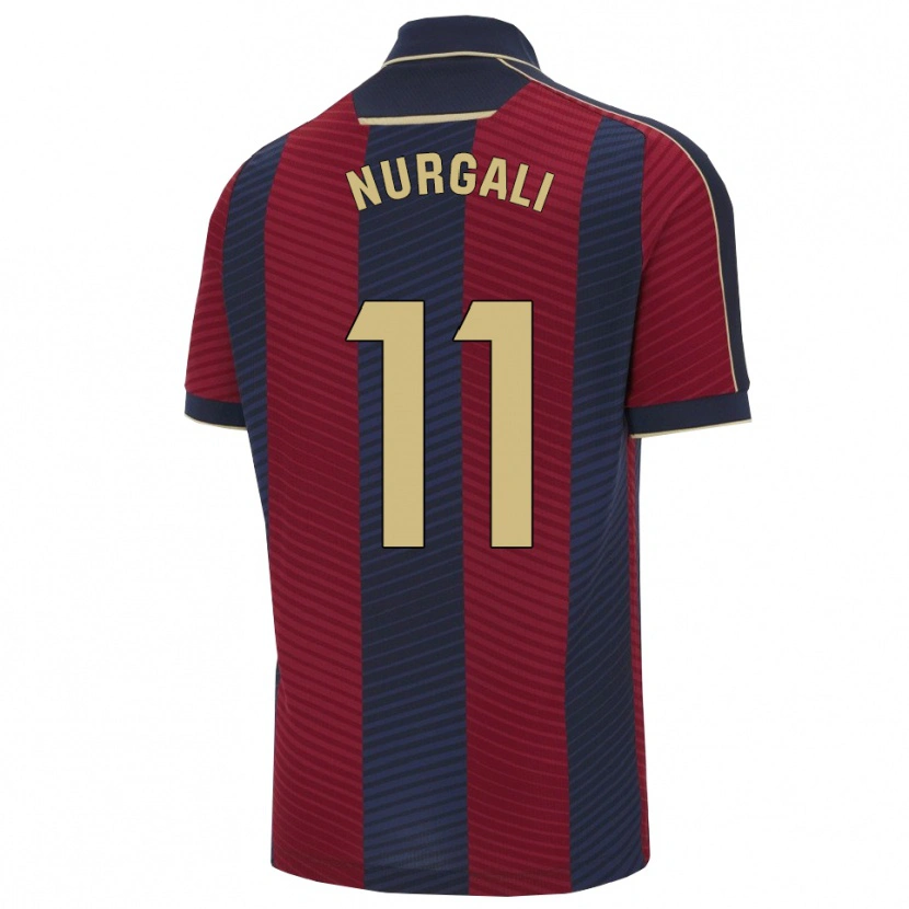 Danxen Mujer Camiseta Aldiyar Nurgali #11 Rojo Marino 1ª Equipación 2025/26 La Camisa