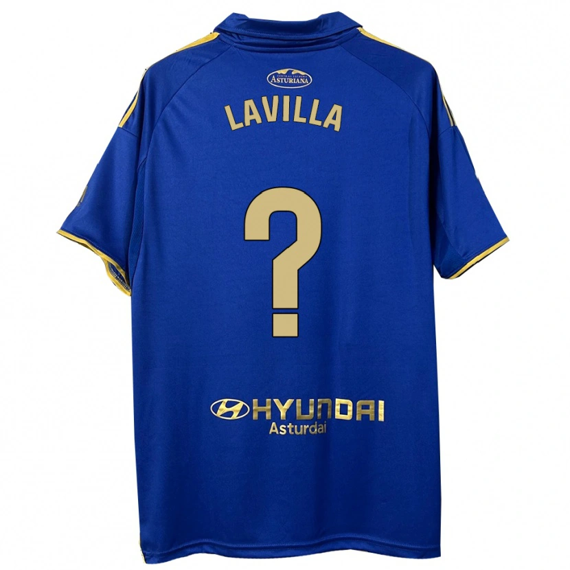 Danxen Mujer Camiseta Martín Lavilla #0 Azul Oro 1ª Equipación 2025/26 La Camisa