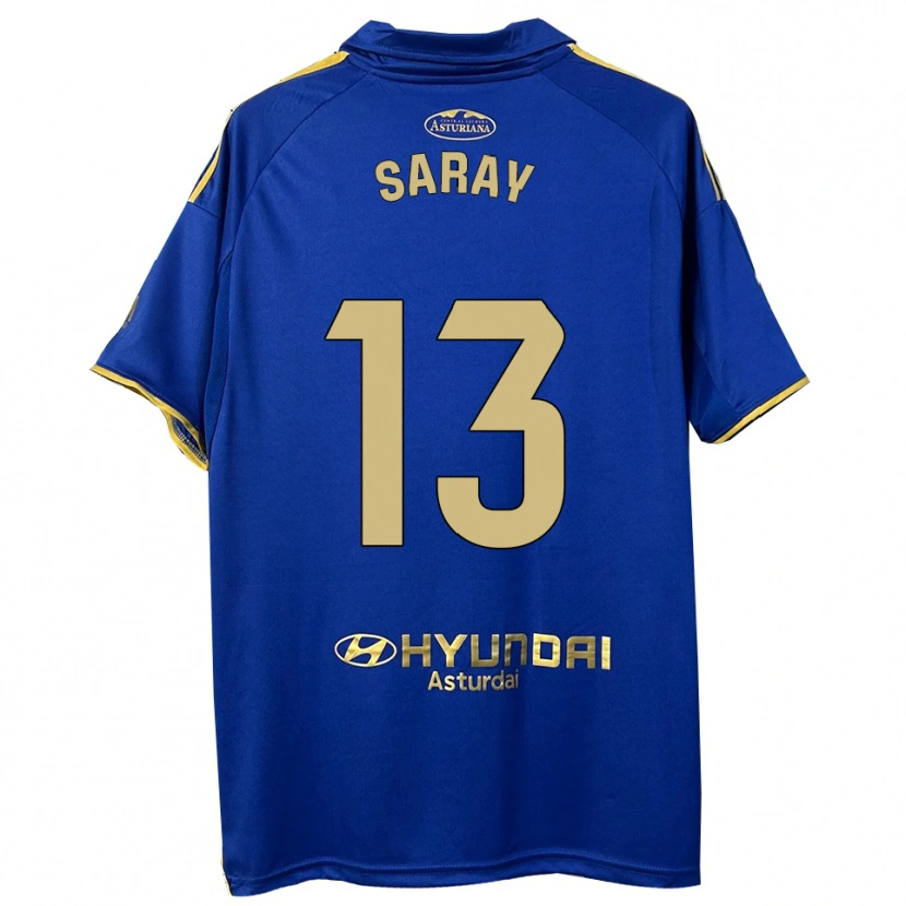 Danxen Mujer Camiseta Saray Vázquez Alonso #13 Azul Oro 1ª Equipación 2025/26 La Camisa