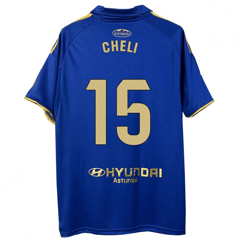 Danxen Mujer Camiseta Cheli #15 Azul Oro 1ª Equipación 2025/26 La Camisa