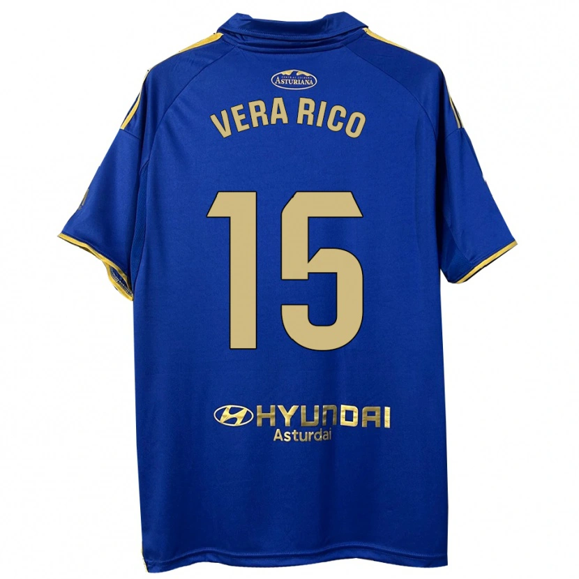 Danxen Mujer Camiseta Vera Rico Trilles #15 Azul Oro 1ª Equipación 2025/26 La Camisa