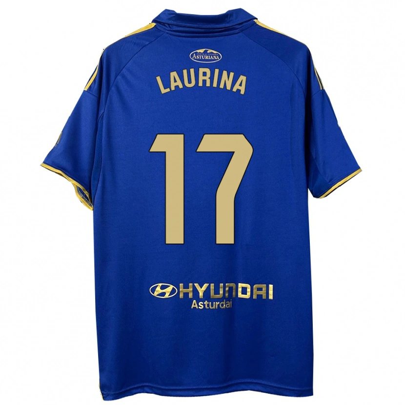 Danxen Mujer Camiseta Laura Gutiérrez #17 Azul Oro 1ª Equipación 2025/26 La Camisa