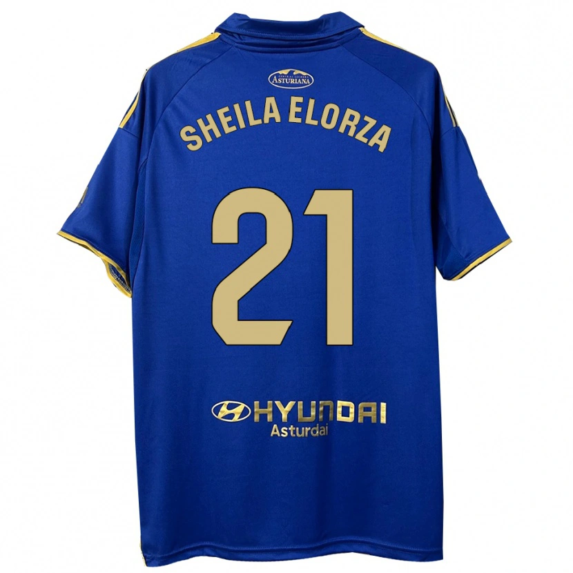 Danxen Mujer Camiseta Sheila Elorza #21 Azul Oro 1ª Equipación 2025/26 La Camisa