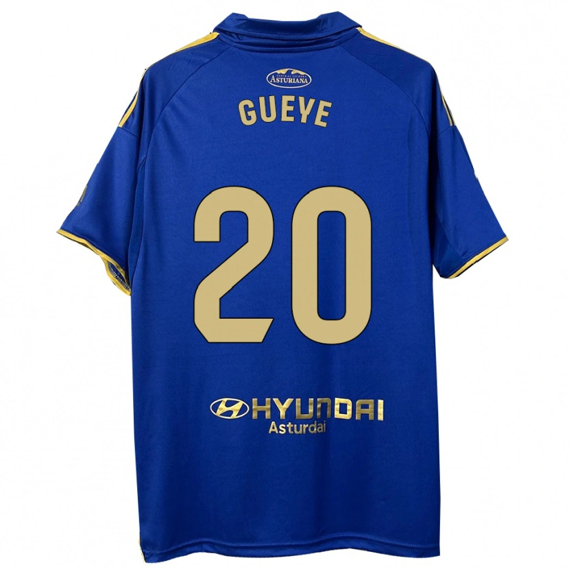 Danxen Mujer Camiseta Lamine Gueye #20 Azul Oro 1ª Equipación 2025/26 La Camisa