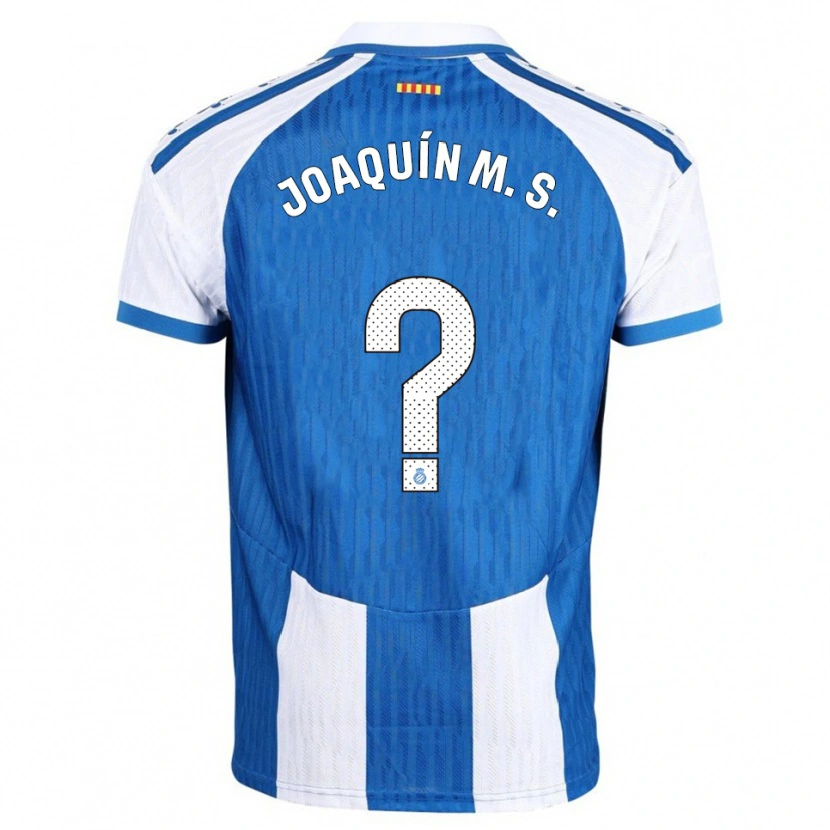Danxen Mujer Camiseta Joaquín Manuel Sánchez #0 Azul Blanco 1ª Equipación 2025/26 La Camisa