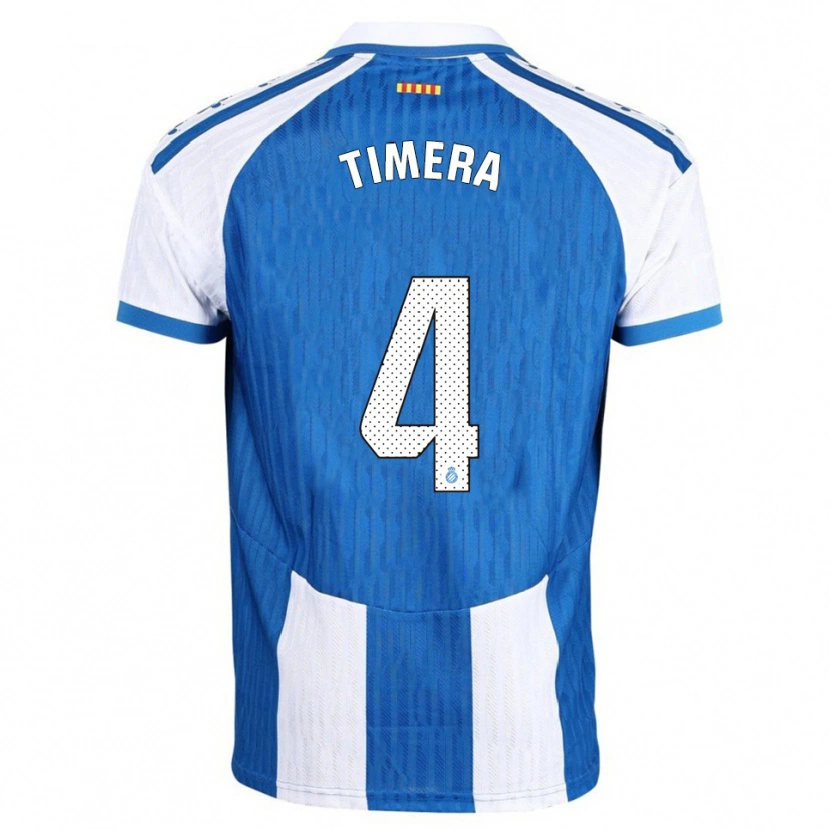 Danxen Mujer Camiseta Adama Timera #4 Azul Blanco 1ª Equipación 2025/26 La Camisa