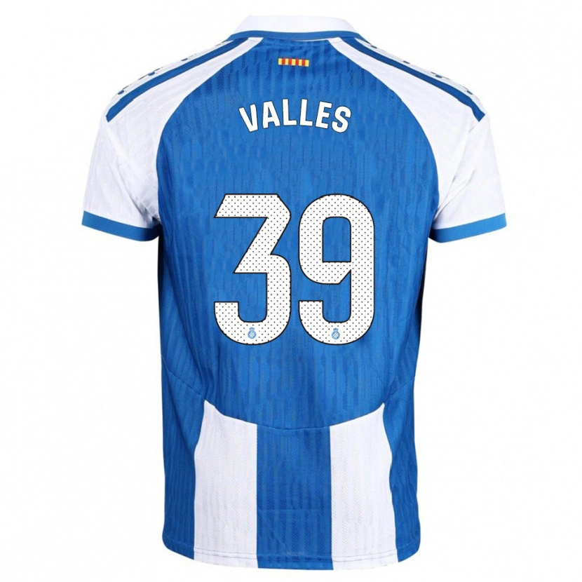 Danxen Mujer Camiseta Gastón Valles #39 Azul Blanco 1ª Equipación 2025/26 La Camisa