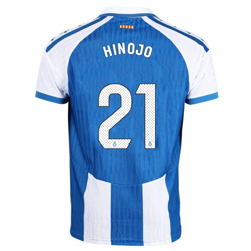 Danxen Mujer Camiseta Roger Hinojo #21 Azul Blanco 1ª Equipación 2025/26 La Camisa