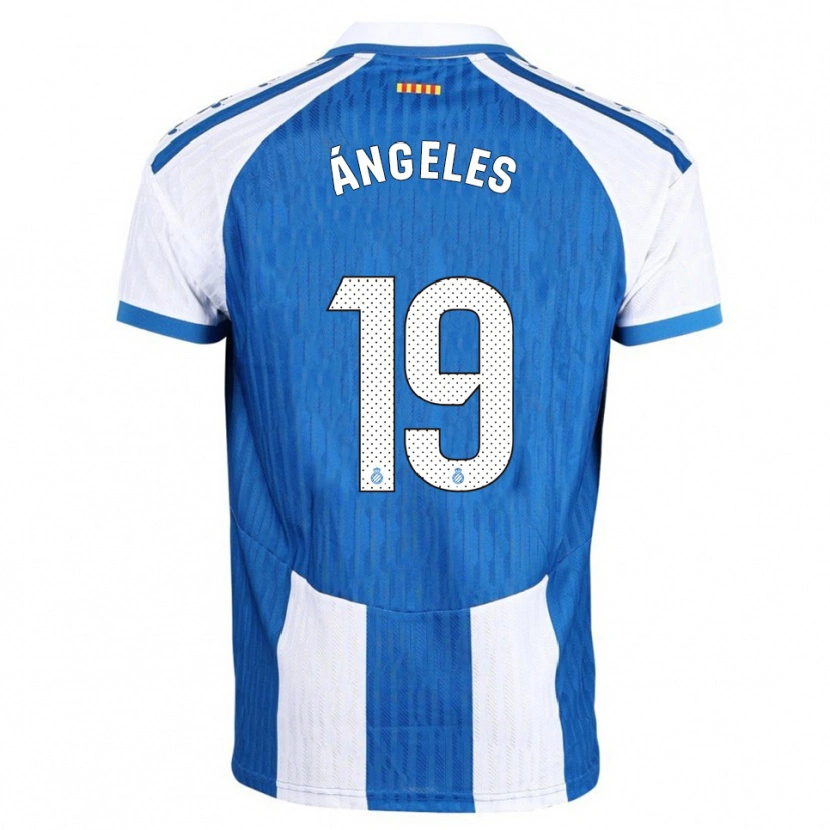 Danxen Mujer Camiseta Ángeles Del Álamo Sánchez #19 Azul Blanco 1ª Equipación 2025/26 La Camisa