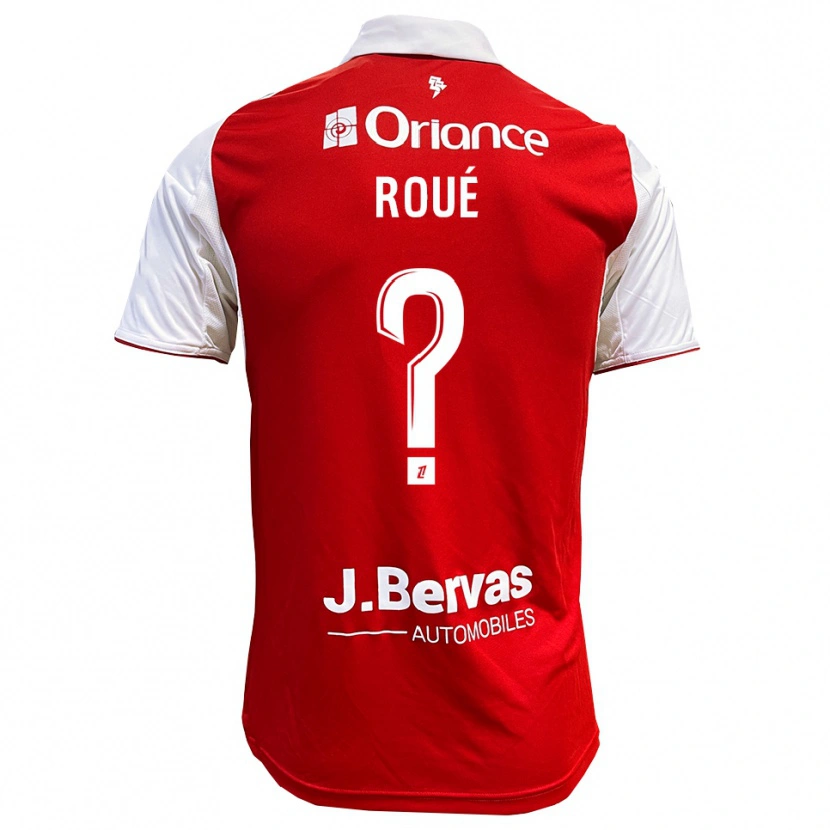 Danxen Mujer Camiseta Eugénie Roué #0 Rojo Blanco 1ª Equipación 2025/26 La Camisa