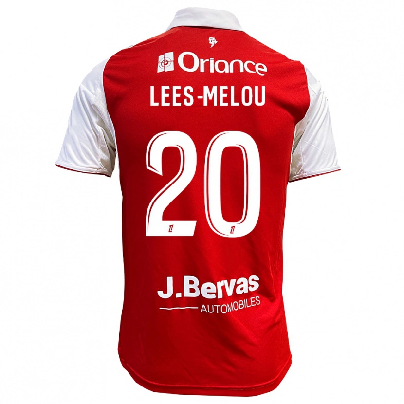 Danxen Mujer Camiseta Pierre Lees-Melou #20 Rojo Blanco 1ª Equipación 2025/26 La Camisa