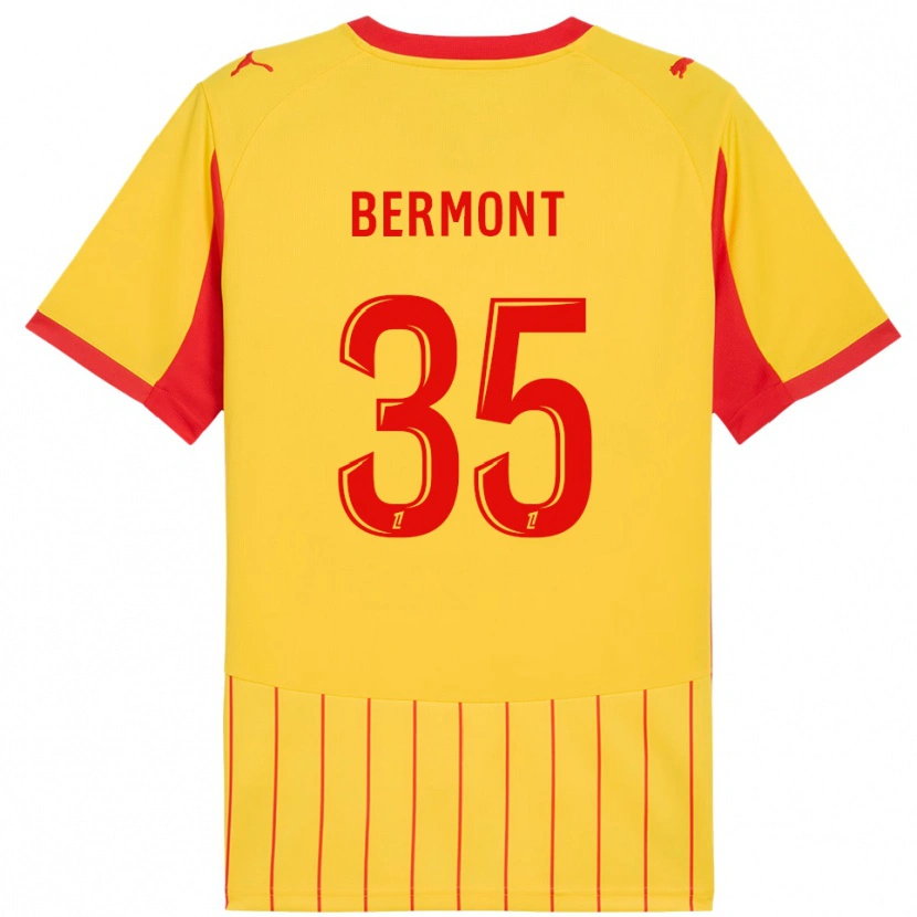 Danxen Mujer Camiseta Anthony Bermont #35 Amarillo Rojo 1ª Equipación 2025/26 La Camisa