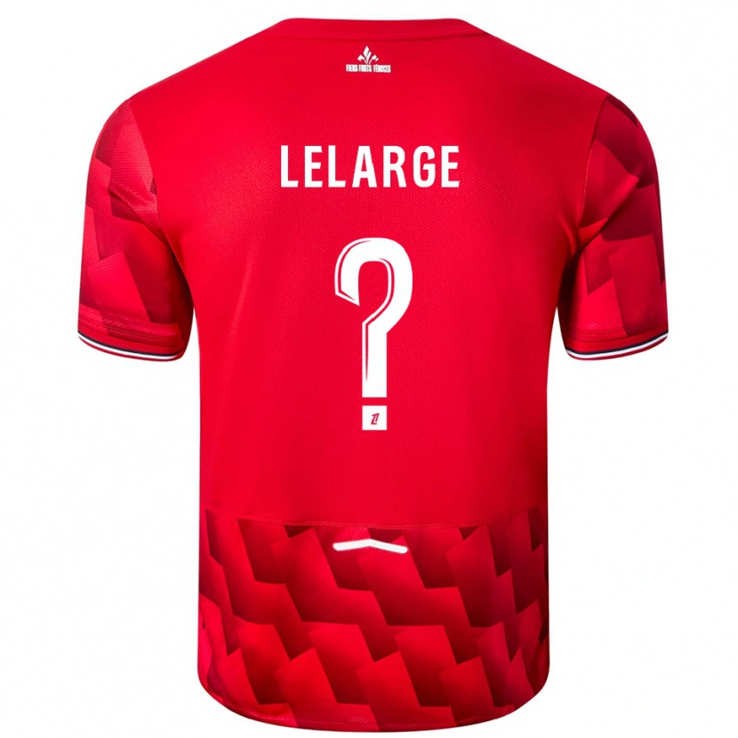 Danxen Mujer Camiseta Claire Lelarge #0 Rojo Blanco 1ª Equipación 2025/26 La Camisa