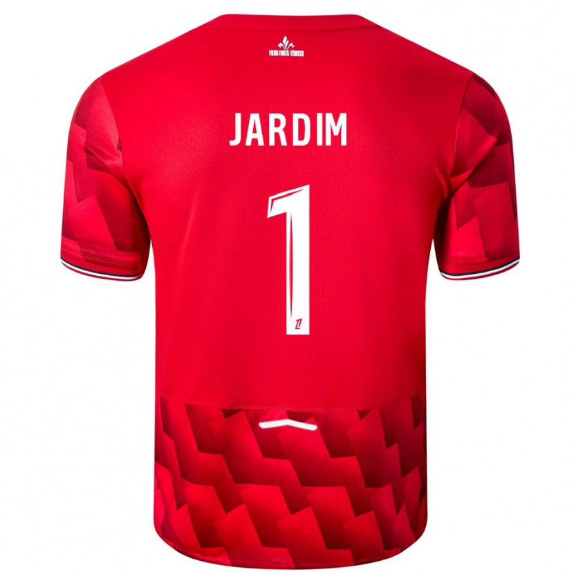 Danxen Mujer Camiseta Leo Jardim #1 Rojo Blanco 1ª Equipación 2025/26 La Camisa