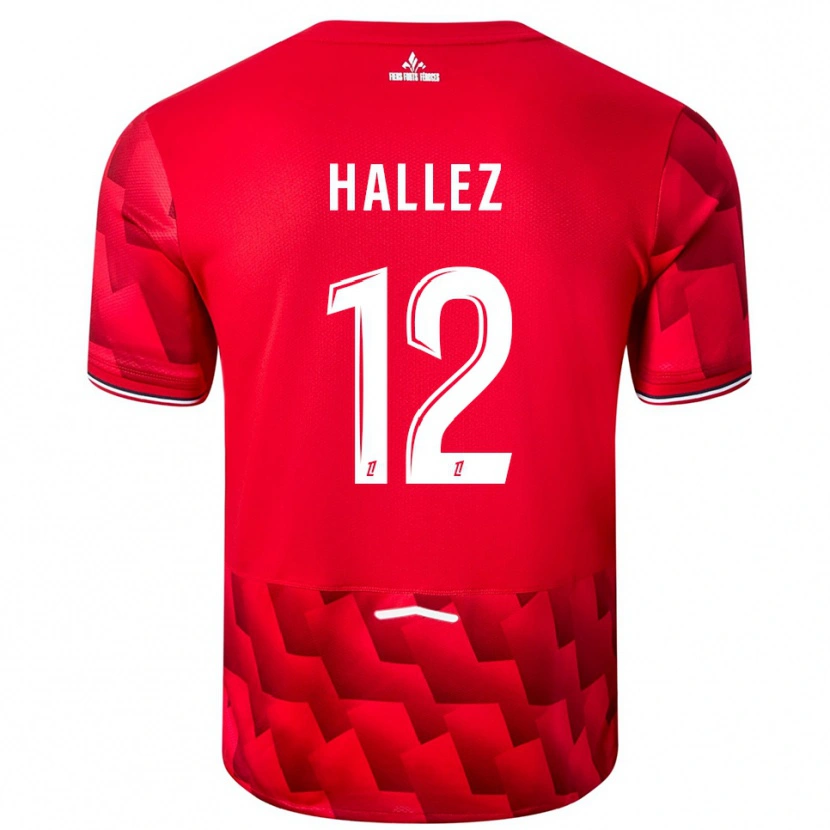 Danxen Mujer Camiseta Alexis Hallez #12 Rojo Blanco 1ª Equipación 2025/26 La Camisa