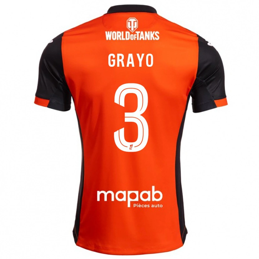 Danxen Mujer Camiseta Maïna Grayo #3 Negro Naranja 1ª Equipación 2025/26 La Camisa