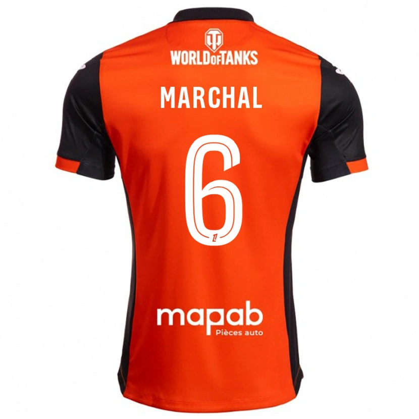 Danxen Mujer Camiseta Noam Marchal #6 Negro Naranja 1ª Equipación 2025/26 La Camisa