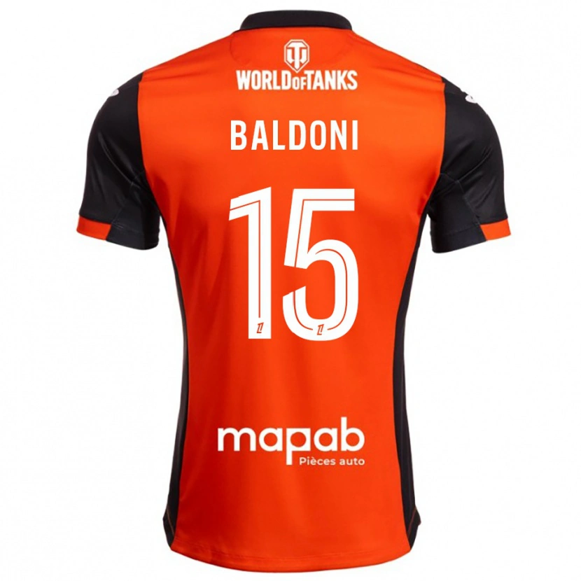 Danxen Mujer Camiseta Sohan Baldoni #15 Negro Naranja 1ª Equipación 2025/26 La Camisa
