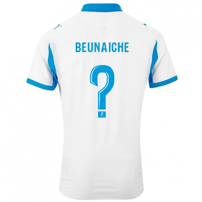 Danxen Mujer Camiseta Tom Beunaiche #0 Blanco Celeste 1ª Equipación 2025/26 La Camisa