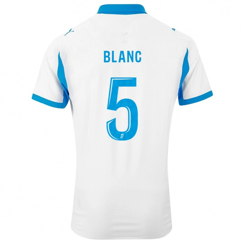 Danxen Mujer Camiseta Amandine Blanc #5 Blanco Celeste 1ª Equipación 2025/26 La Camisa
