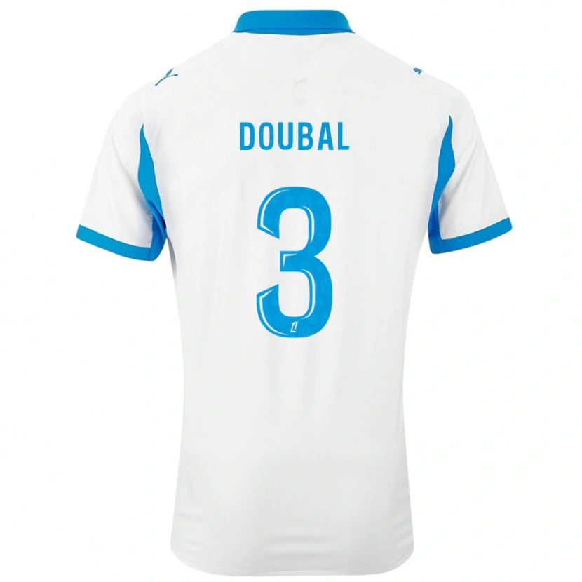Danxen Mujer Camiseta Anis Doubal #3 Blanco Celeste 1ª Equipación 2025/26 La Camisa