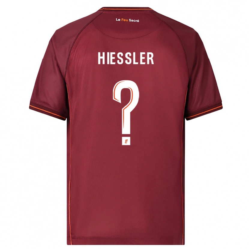 Danxen Mujer Camiseta Morgan Hiessler #0 Burdeos Blanco 1ª Equipación 2025/26 La Camisa