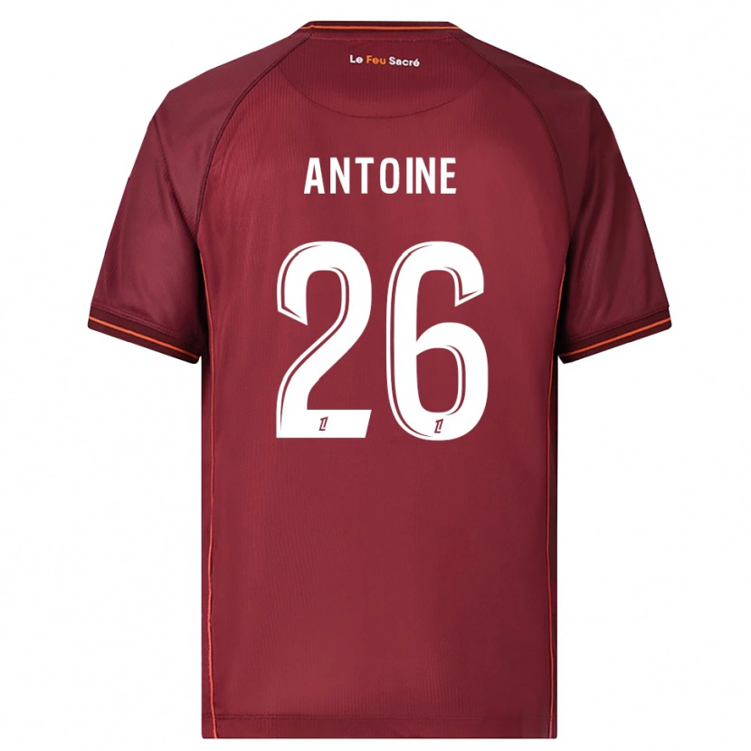 Danxen Mujer Camiseta Maud Antoine #26 Burdeos Blanco 1ª Equipación 2025/26 La Camisa