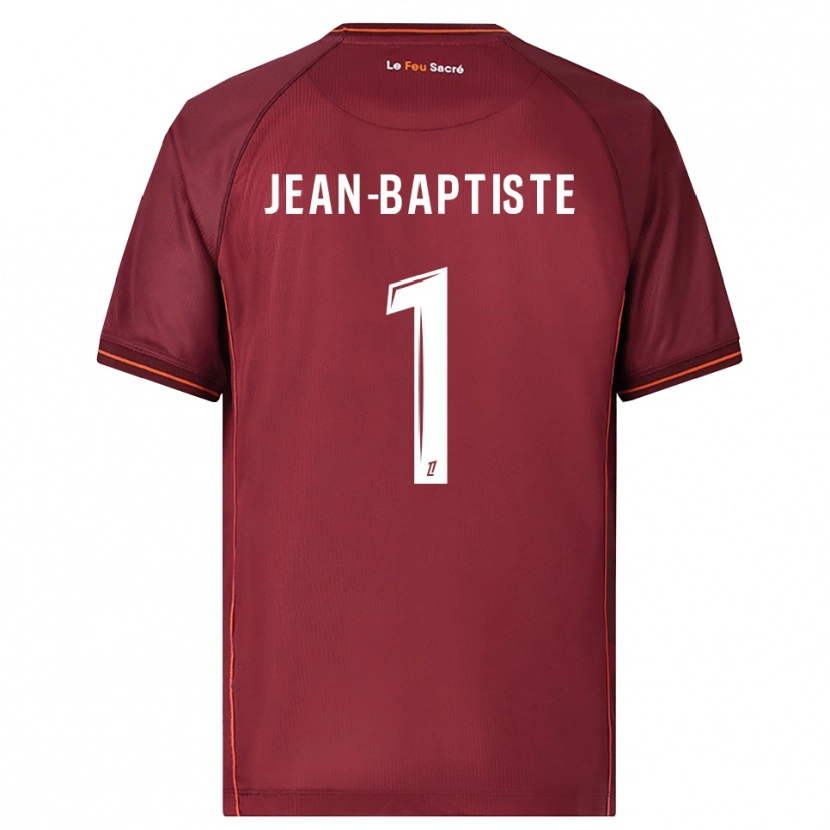 Danxen Mujer Camiseta Romain Jean-Baptiste #1 Burdeos Blanco 1ª Equipación 2025/26 La Camisa