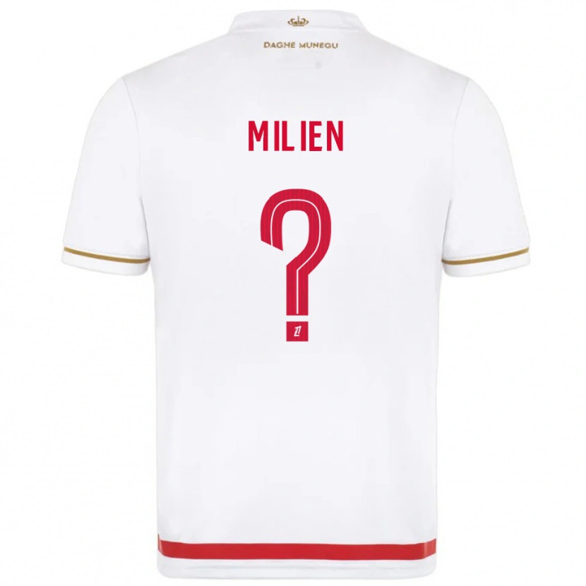 Danxen Mujer Camiseta Kenley Milien #0 Rojo Blanco 1ª Equipación 2025/26 La Camisa