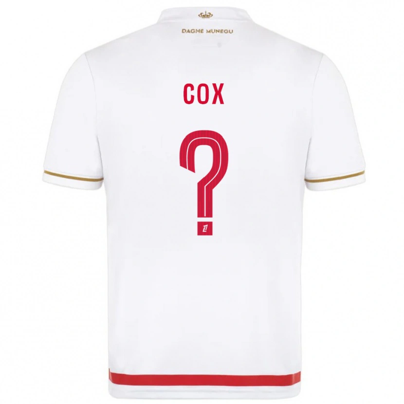 Danxen Mujer Camiseta Matthew Cox #0 Rojo Blanco 1ª Equipación 2025/26 La Camisa