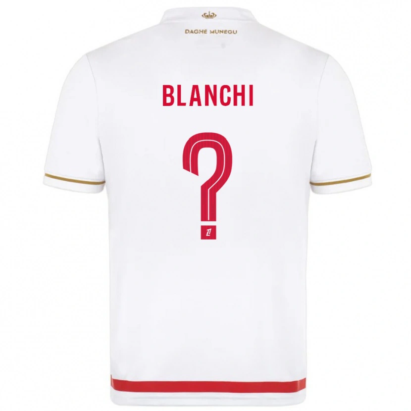 Danxen Mujer Camiseta Florian Blanchi #0 Rojo Blanco 1ª Equipación 2025/26 La Camisa