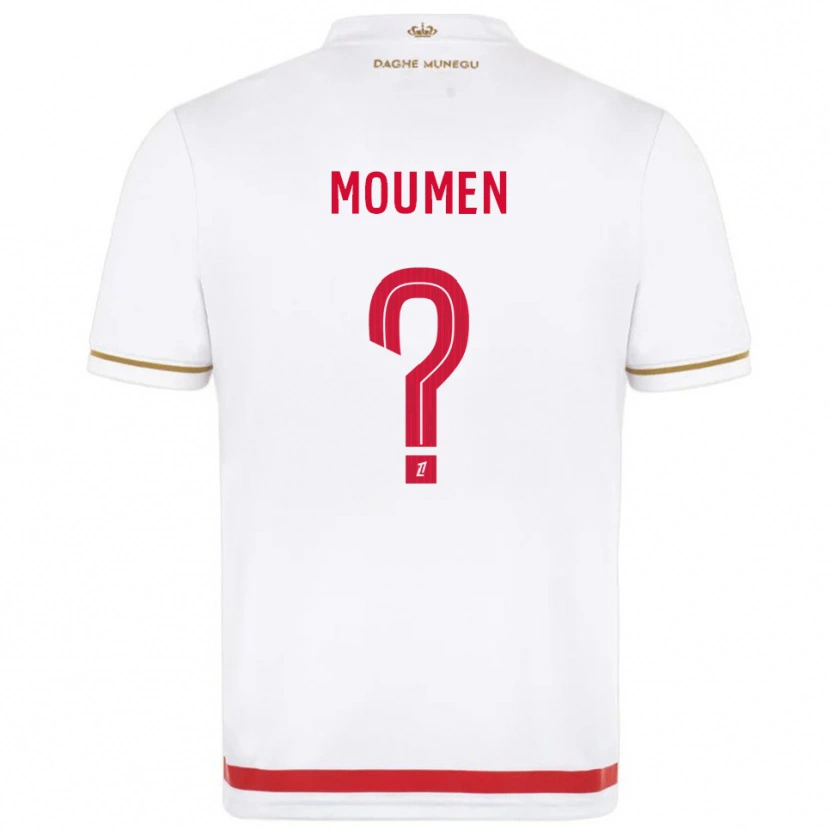 Danxen Mujer Camiseta Jebril Moumen #0 Rojo Blanco 1ª Equipación 2025/26 La Camisa