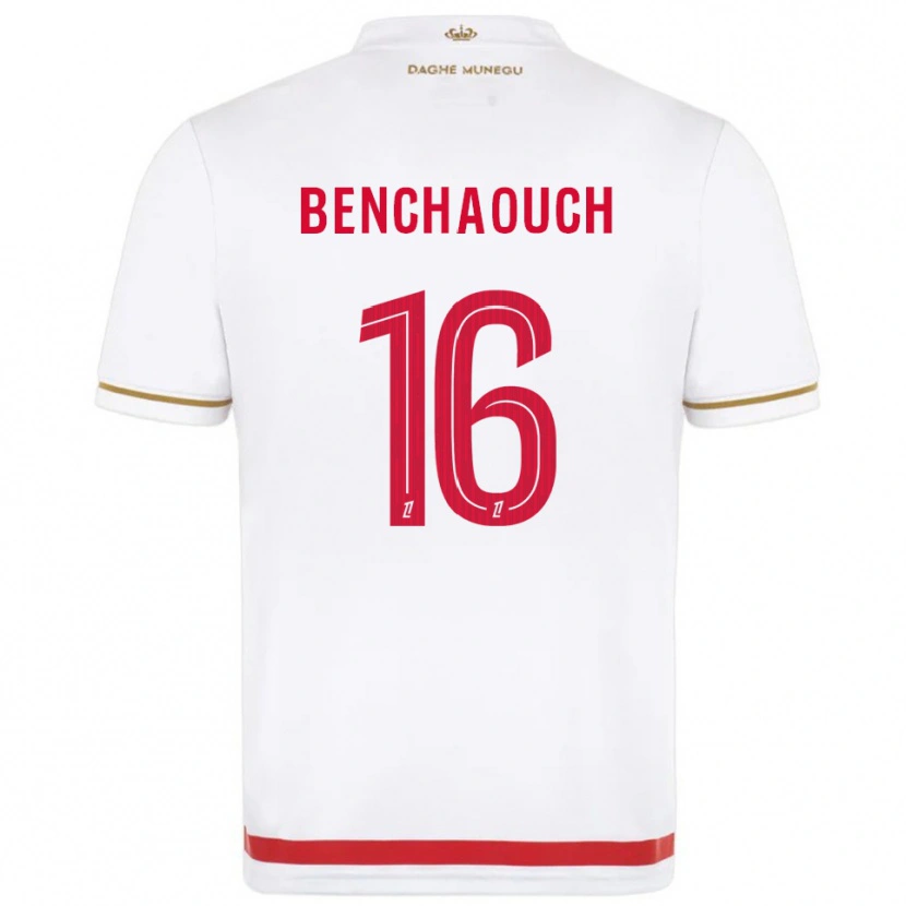 Danxen Mujer Camiseta Yanis Benchaouch #16 Rojo Blanco 1ª Equipación 2025/26 La Camisa